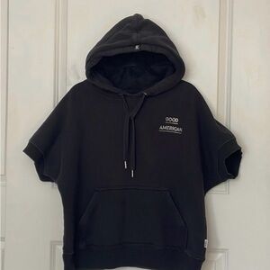 Good American Charcoal Hoodie Sweater for Men